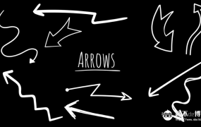 FCPX插件-工具简单箭头对话框49个手绘简单线条动画元素Hand Drawn Elements