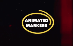 视频素材 370+手绘涂鸦箭头圆圈线条形状划痕笔刷标记等 ANIMATED MARKERS