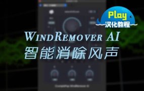 汉化教程-自动智能消除风声音频降噪插件 WindRemover AI 中文版