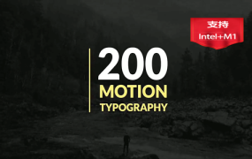 FCPX插件-标题简洁类176个现代标题文字动画预设+16标题音效Motion Typography