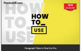 FCPX插件-排版图文设计30个现代段落标题文字动画Paragraph Titles