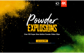 视频素材 BusyBoxx V08 Powder Explosions 108组彩色粉末慢动作爆炸飞散动画 特效合成素材