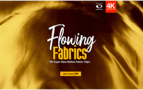 视频素材 BusyBoxx V19 Flowing Fabric 128组丝绸织物漂浮流动动画 特效合成素材