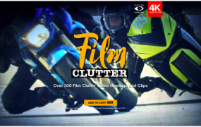 视频素材 BusyBoxx V10 Film Clutter 209组复古怀旧老电影胶片灼烧刮痕污渍噪波动画 特效合成素材