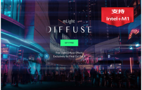FCPX特效插件-6种电影镜头灯光漫反射扩散效果特效 mlight Diffuse