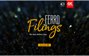 视频素材 BusyBoxx V20 Ferro Filings 100组微观铁屑有机物特写动画特效合成素材